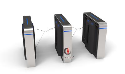 China New Design Pedestrian Flap Turnstile Access Control Entry Systems With Card Reader For Building Office for sale