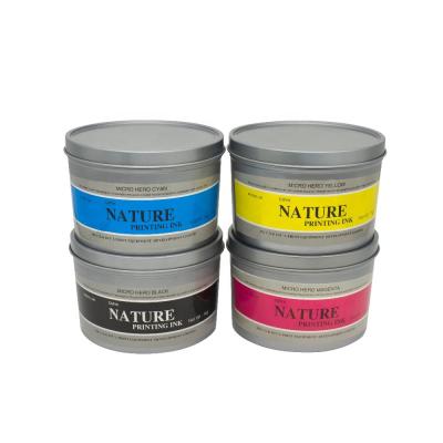 China CMYK UV Offset Printing Vivid Color High Concentration Fluidity Glossy Ink for sale