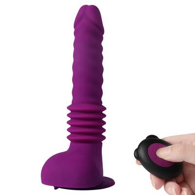 China Telescopic and pushing fuction Telescopic and pushing fuction juguetes sexuales automatic power stimulation vibrator wireless remote control vibrator adult product for sale