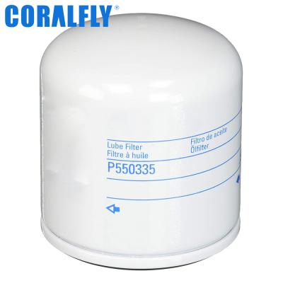 China Truck P550335 For CORALFLY Oil Filter 76mm Outer Diameter for sale