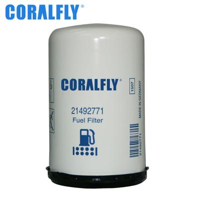 China Cellulose Fuel Filter 16 Micron For CORALFLY 240 Fuel Filter 21492771 for sale