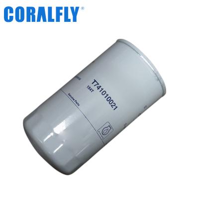 China Coralfly Construction Machinery Tractor Diesel Lovol Oil Filter T741010021 11711977 1447048M1 for sale