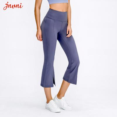 China Lutury Yoga Wear Factory Women Naked Feeling Flared Roma Trousers Amazon Activewear Suppliers for sale