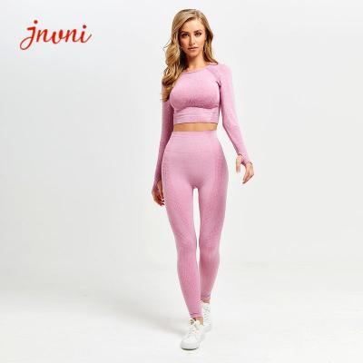 China Seamless Knitting Women Activewear Sets 260gsm 2 Piece Yoga Sets for sale