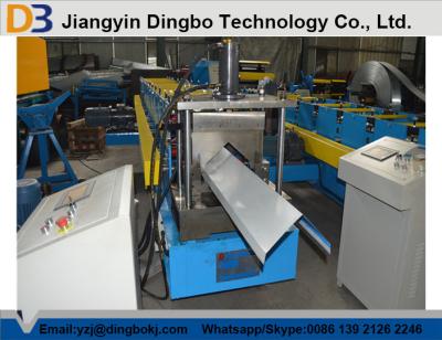 China Mould Hydraulic Cutting Color Steel Ridge Cap Making Machine for sale