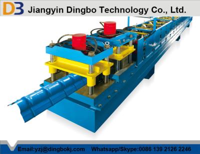 China 0.8 - 1.2mm Aluminium Steel Ridge Cap Roll Forming Machine With 10 - 15 m/min Working Speed for sale