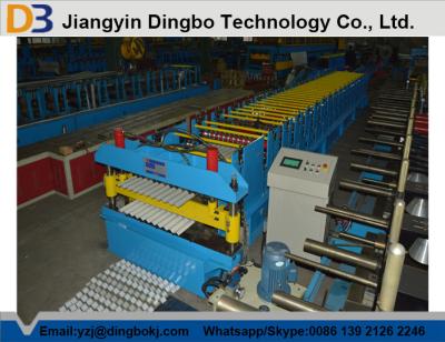 China Easy Operation Cr12 Corrugated Roll Forming Machine With PLC controller 1250mm width for sale