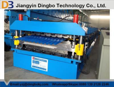 China 380V 50Hz 840 Roof Tile Corrugated Roll Forming Machine With Colored Steel Plate for sale