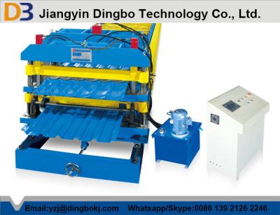 China Double Layer Roof Roll Forming Machine With 0.3-0.8mm Thickness /18 Rolller Stataions for sale
