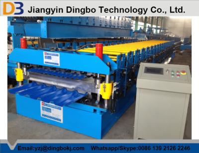 China 0.8~1.2mm Thickness metal roof roll forming machine , roofing sheet roll forming machine for sale