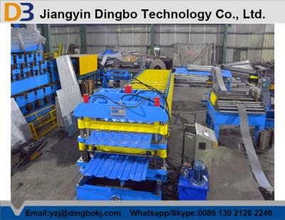 China telha de aço vitrificada 5.5kw que forma a máquina para a oficina da construção de aço à venda