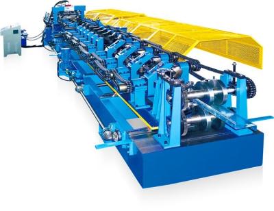 China Low Noise Steel Z Purlin Roll Forming Machine For Construction Material PLC Control for sale