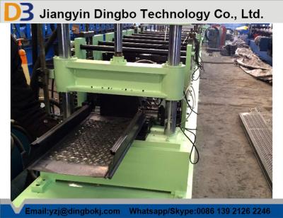 China PLC Cable Tray Roll Forming Machine , Cable Tray Punching Machine Gear Box Driven for sale