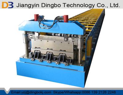 China El PLC controla el rollo hidráulico de la cubierta del metal del sistema del corte que forma la máquina con 21 estaciones de formación en venta