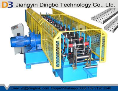 China Caber Ladder Cable Tray Production Line With Punching Press Or Hydraulic Punching for sale