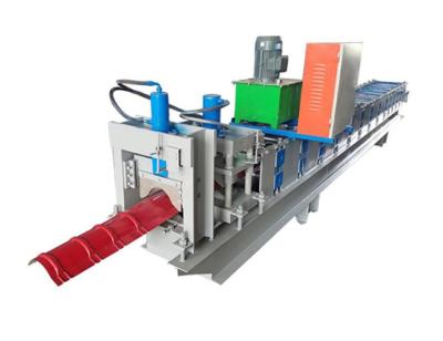 China 10 - 15m / Min Forming Speed Metal Roof Ridge Cap Forming Machine With Long Life for sale