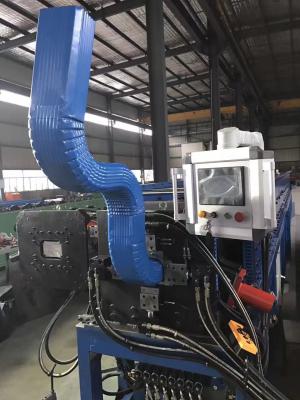China 6.0mm WT Self Elbowed PPGI Downspout Roll Forming Machine for sale