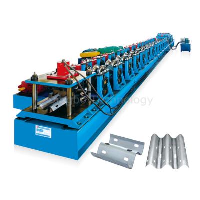 China 3 Waves 4mm 15m/Min Guardrail Corrugated Roll Forming Machine for sale
