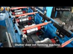 Aluminium Shutter Door Roll Forming Machine PLC Controlled
