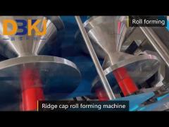 Metal Roof Ridge Cap Roll Forming Machine High Precision