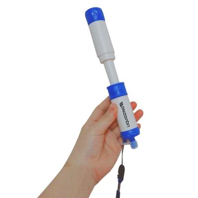 China Class 3 Replaceable Cartridge Water Filter Straw 0.01 Micron Detachable Emergency Straw Filter for sale