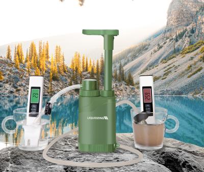 中国 ABS容器の川のBackpacking浄水器ポンプ キットの携帯用背部洗浄 販売のため