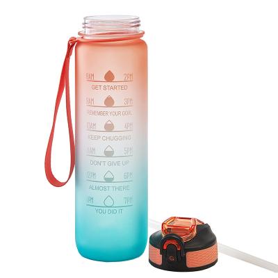 China 128 plástico ambiental inspirador personalizado da garrafa de água 2L da onça à venda