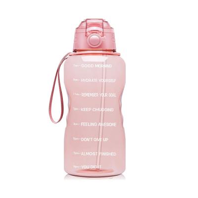 China Water bottle with time marker motivational water bottle with straw for sale