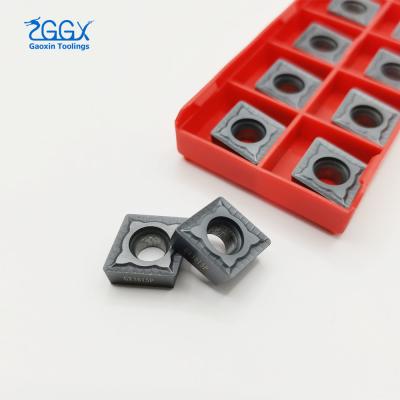China Dark Grey CNC Turning Cemented Carbide Insert CCMT120404 For Lathe Turning Tools for sale