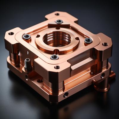 China High Precision CNC Machining Parts CNC Milling Machining Service Milled Part Copper for sale