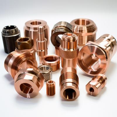 China Custom Precision CNC Turning Parts CNC Machining Metal Copper Part for sale