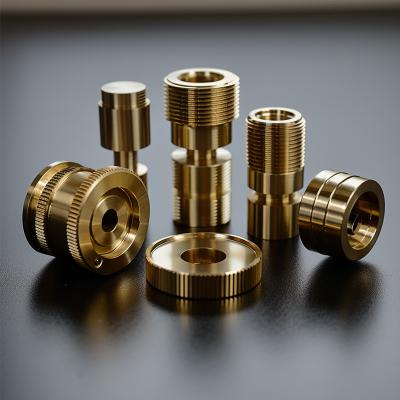 China Brass Precision Turned Components CNC Part Turning CNC Lathe Parts Machining Service for sale