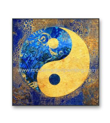 China Handpainted Canvas Modern Art Oil Paintings Feng Shui Paint For Cabinet Decoration for sale