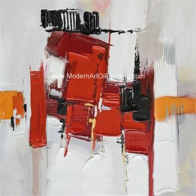 China Abstract Square Canvas Paintings Modern Hand Painted Wall Art for home decoration for sale