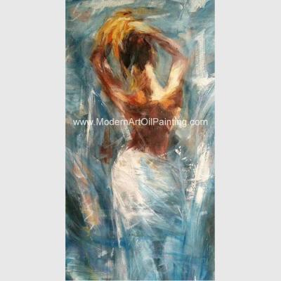 China Handmade Nude Lady Oil Painting Abstract Human Figure Paintings For Living Room for sale