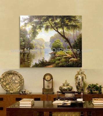 Китай Столовая пейзажной живописи конспекта дерева горы холста продается
