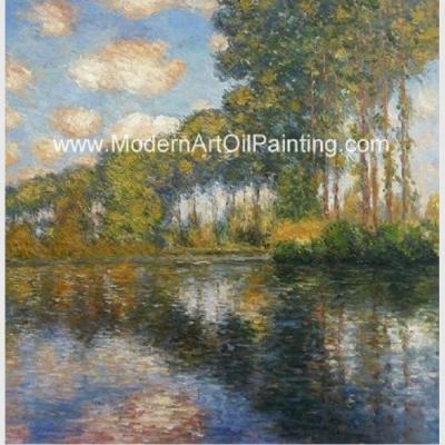 China Franmed Claude Monet River Paintings , Nature Landscape Painting Canvas for sale