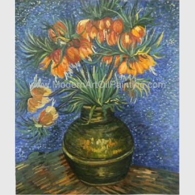 China Van Gogh Oil Paint Fritillaries In A Copper Vase Masterpiece Replicas for sale