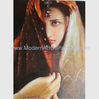 China Handmade Arabian Girl Oil Painting Reproduction Historical People Painting on canvas for sale