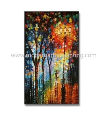 China Hand Painted Thick Palette Knife Oil Paintings Canvas For Interior Decoration for sale