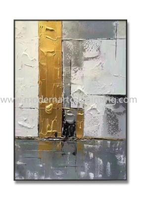China Abstract Golden 3D Art Paintings Canvas Decorative For Office Decoration for sale