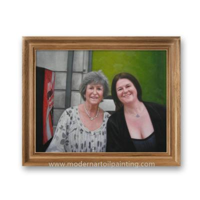 China Women Custom Oil Painting Portraits Handmade From Photograph for sale