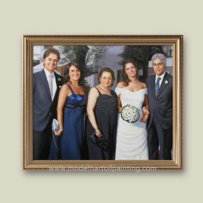 China Home Decoration Family Custom Oil Painting Portraits Canvas From Photo 5cm for sale