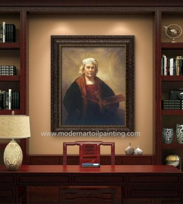 China People Self Portrait Painting Oil Reproduction Canvas For Living Room for sale