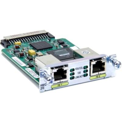 Cina Ethernet veloce di WIC della STAZIONE TERMALE della carta dell'interfaccia del porto ad alta velocità di Cisco HWIC-2FE 2 in vendita