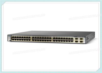 China WS-C3750G-48TS-E Cisco Fiber Optic Switch 48 10/100/1000T + 4 SFP + IPS Image for sale