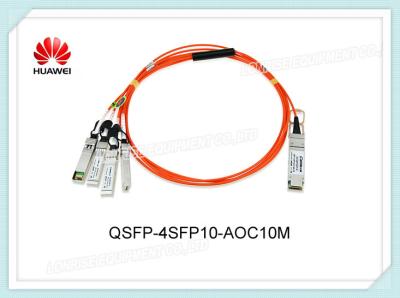 Cina Il ricetrasmettitore ottico QSFP+ 40G 850nm i 10m AOC di QSFP-4SFP10-AOC10M Huawei si collega a quattro SFP+ in vendita