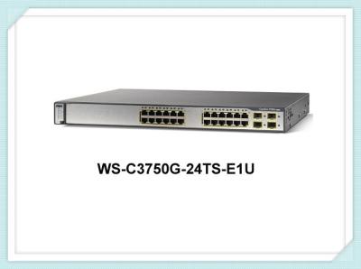 China Cisco comuta 3750g o interruptor de rede do gigabit do porto da série WS-C3750G-24TS-E1U 24 à venda
