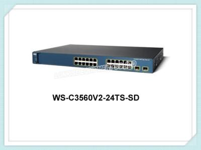 China Interruptor de la capa 2 del interruptor de red de Gigabite del puerto del interruptor WS-C3560V2-24TS-SD 24 de Cisco en venta