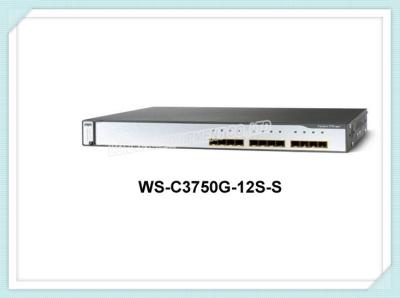 China Cisco comuta o interruptor da fibra ótica do porto do gigabit de WS-C3750G-12S-S 12 SFP à venda